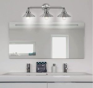 JONATHAN Y Lighting JYL7428 July 3 Light 27"W LED Bathroom Vanity - Nickel